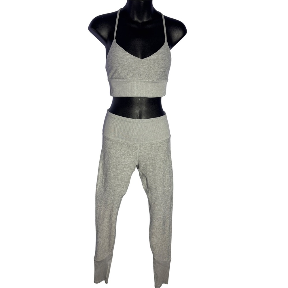 Alo yoga women's small workout matching set alosoft lounge legging and sport bra
